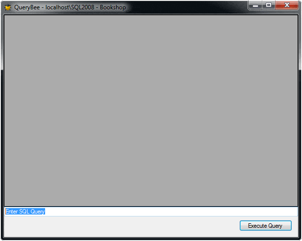 Figure 6. QueryBee – The query window. Figure 6. QueryBee – The query window.